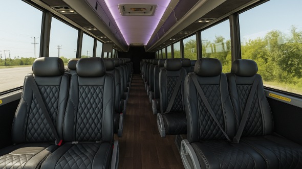 Interior of Charter Bus Company Thousand Oaks's 25 Passenger Mini bus in Thousand Oaks