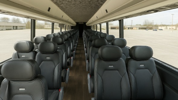 Interior of Charter Bus Company Goleta's 28 Passenger Mini bus in Goleta