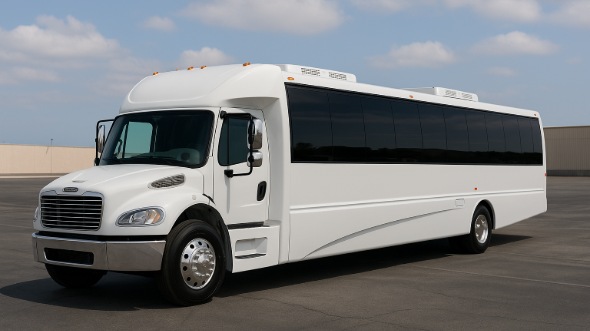 Exterior of Charter Bus Company Santa Clarita's 30 Passenger Minibus in Santa Clarita