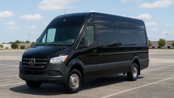 Exterior of Charter Bus Company Camarillo's Sprinter Limo in Camarillo